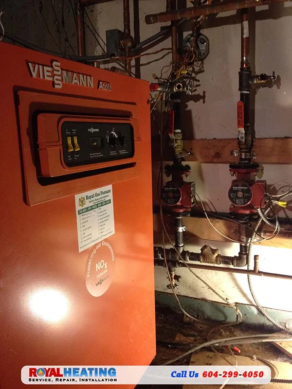 Boiler and hydronic heating equipment or service work