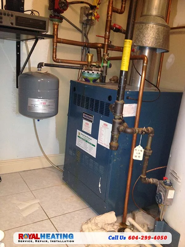 Boiler and hydronic heating equipment or service work
