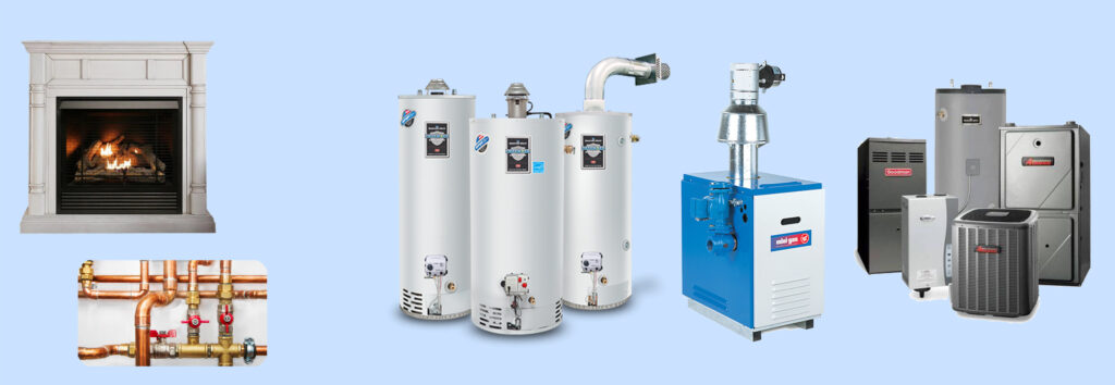 Heating, hot-water and gas fireplace equipment