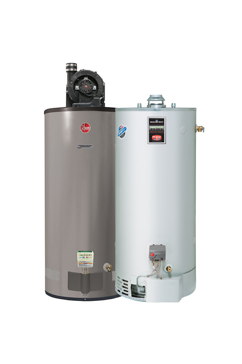 Residential hot-water tank equipment or service work