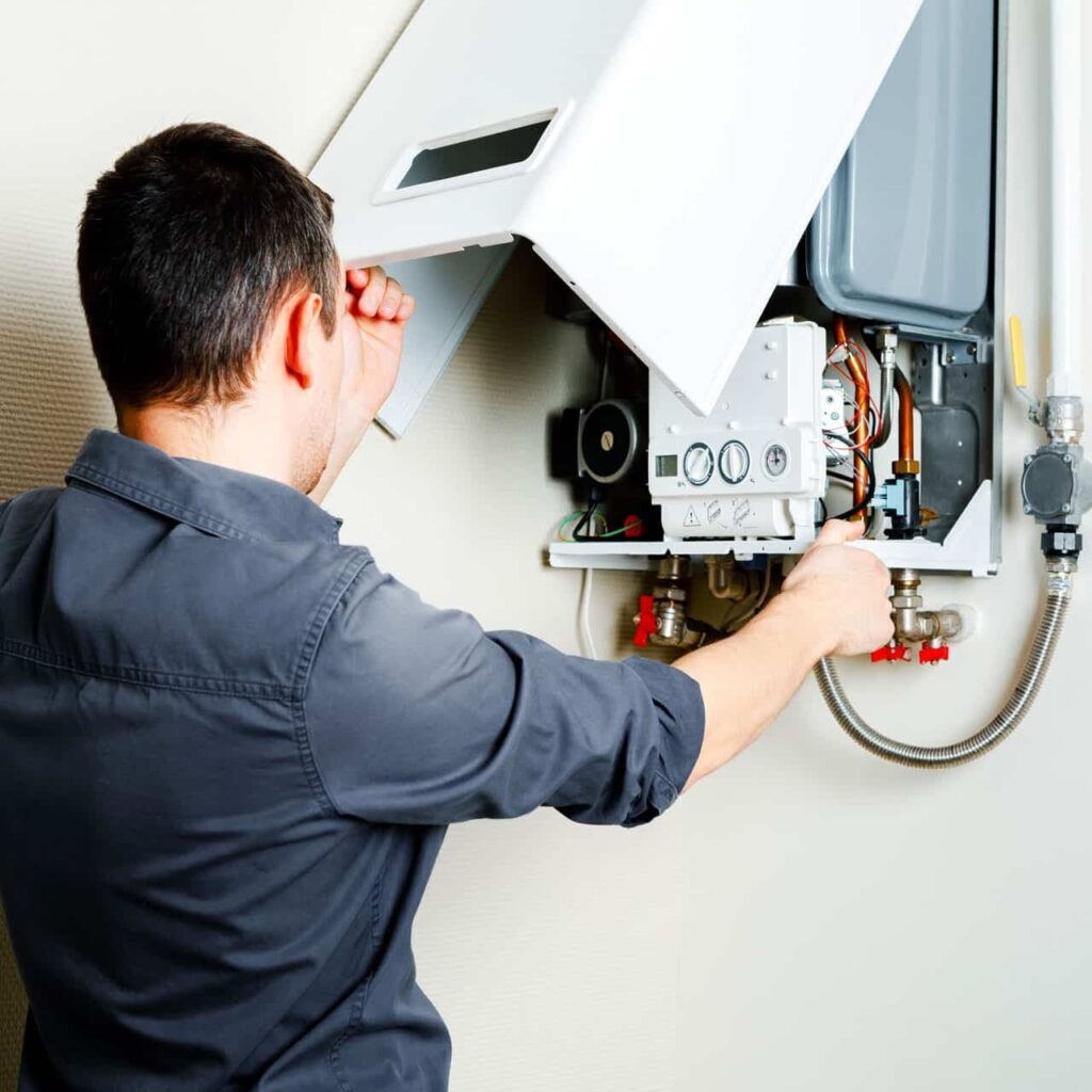 Boiler and hydronic heating equipment or service work