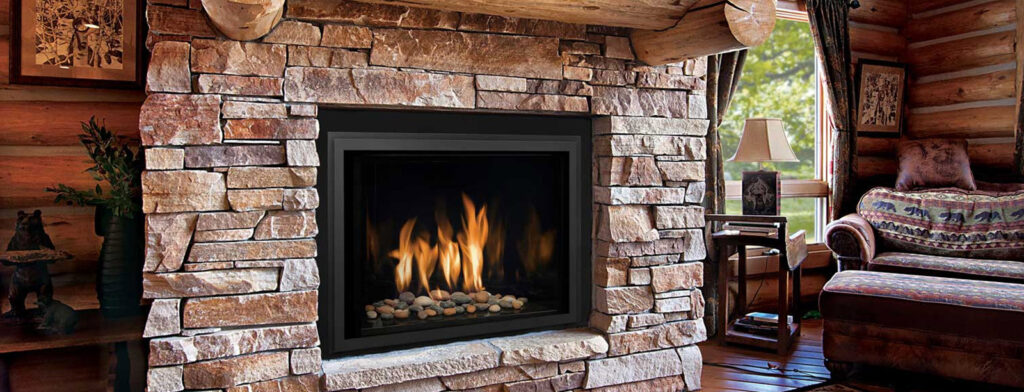 Gas fireplace equipment, maintenance or repair work