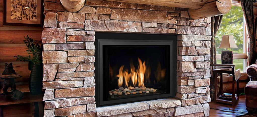 Gas fireplace equipment, maintenance or repair work