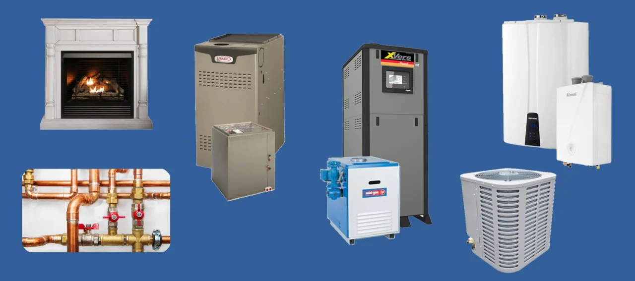 Heating, cooling and hot-water service equipment