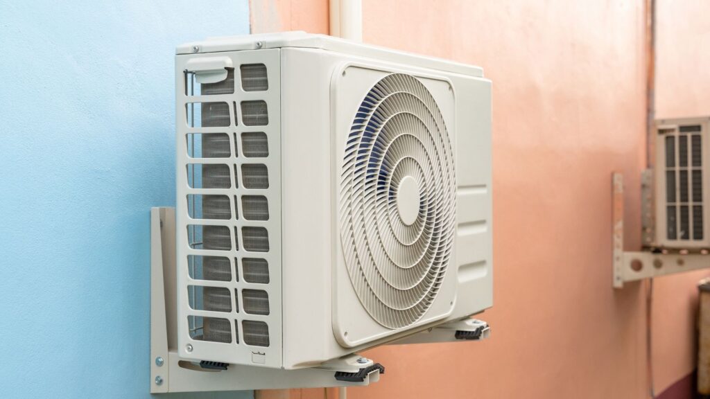 Outdoor ductless heat-pump condenser