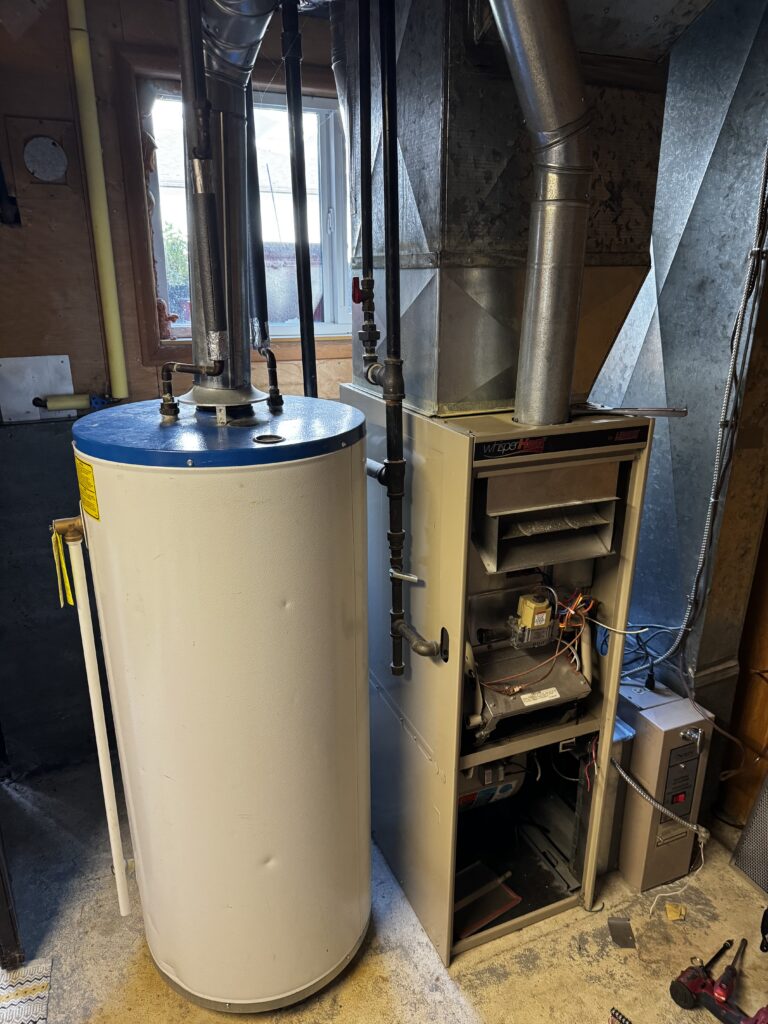 Hot water tank installation in BC