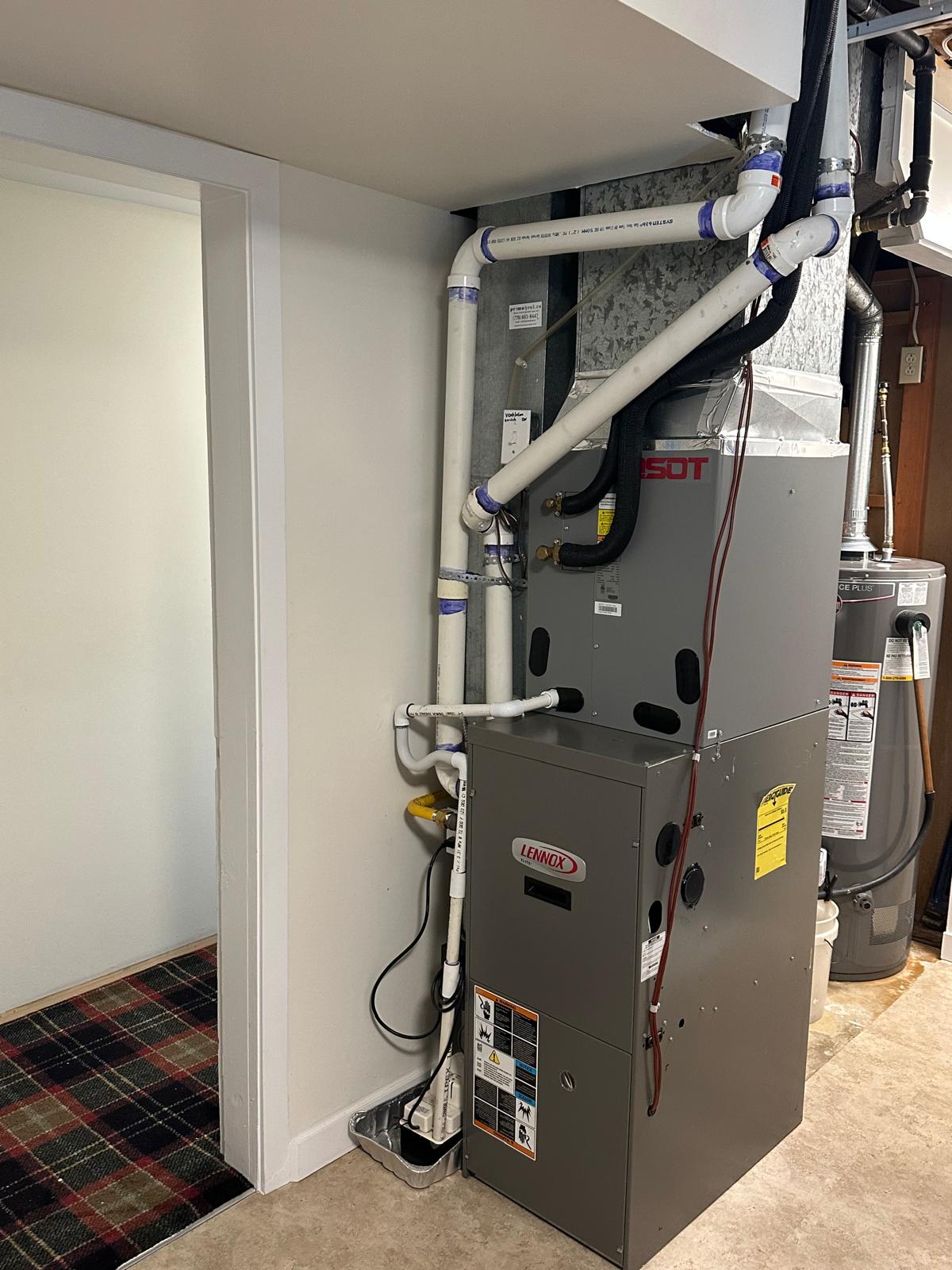 Residential furnace installation